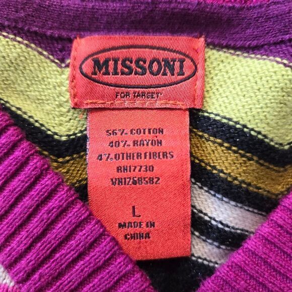 Missioni For Target Zigzag Girls Cardigan Sweater size L - Picture 6 of 7